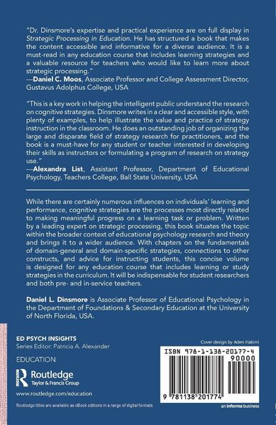 Produktbild: Strategic Processing in Education
