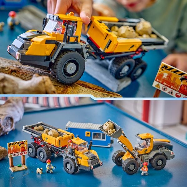 Produktbild: LEGO City 60494 Kipplaster und Schaufellader, Bau- und Spielset mit 2 Baufahrzeugen