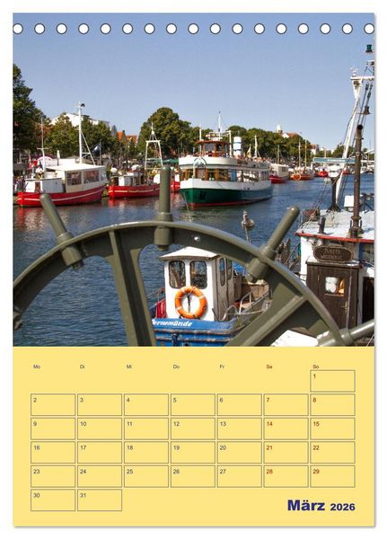 Produktbild: Sehnsuchtsort Warnem&uuml;nde (Tischkalender 2026 DIN A5 hoch), CALVENDO Monatskalender