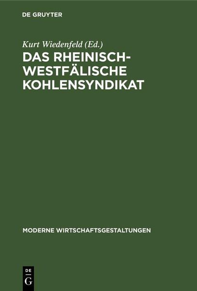 Produktbild: Das Rheinisch-Westf&auml;lische Kohlensyndikat