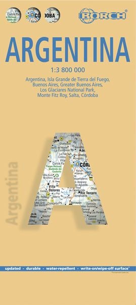 Produktbild: Argentina / Argentinien 1 : 3 800 000. Road Map
