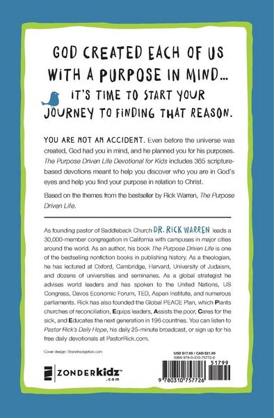 Produktbild: The Purpose Driven Life Devotional for Kids