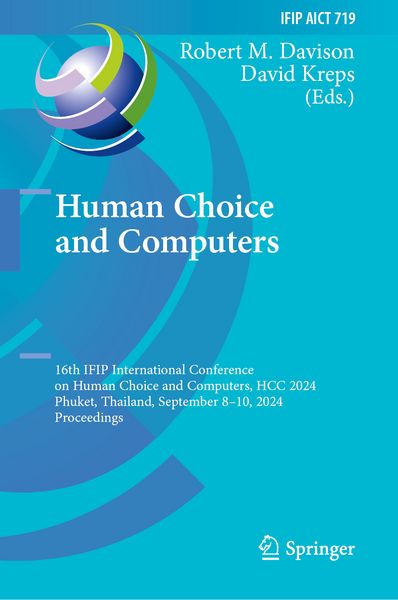 Produktbild: Human Choice and Computers
