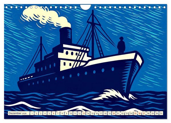 Produktbild: Das Meer in der Weltliteratur (Wandkalender 2026 DIN A4 quer), CALVENDO Monatskalender