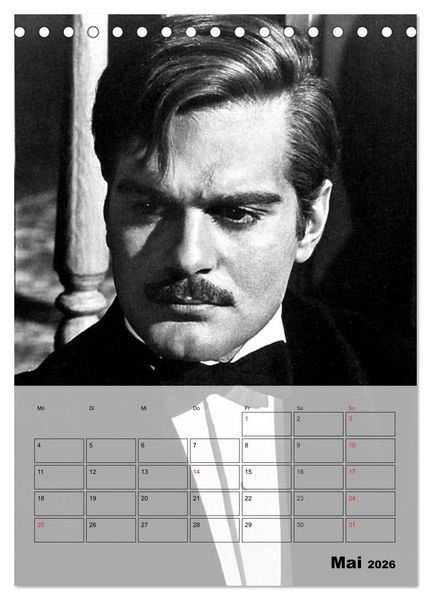 Produktbild: Filmstars - Legenden der goldenen Filmjahre (Tischkalender 2026 DIN A5 hoch), CALVENDO Monatskalender
