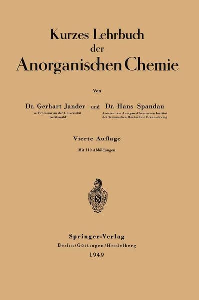Produktbild: Kurzes Lehrbuch der Anorganischen Chemie