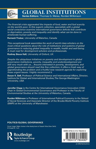 Produktbild: Global Governance, Poverty and Inequality