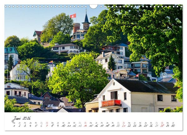 Produktbild: Mit Hamburg durchs Jahr 2026 (Wandkalender 2026 DIN A3 quer), CALVENDO Monatskalender