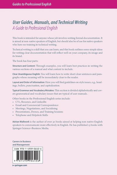 Produktbild: User Guides, Manuals, and Technical Writing