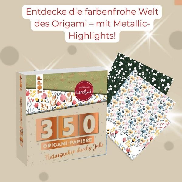 Produktbild: 350 Origamiblock Faltzauber durchs Jahr