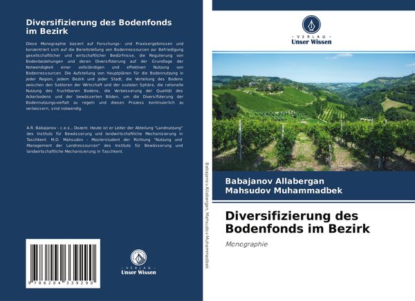 Diversifizierung des Bodenfonds im Bezirk, Taschenbuch von Babajanov Allabergan , Mahsudov Muhammadbek, Verlag Unser Wissen, 9786204339290