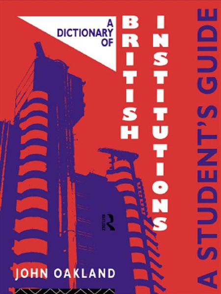 Produktbild: A Dictionary of British Institutions