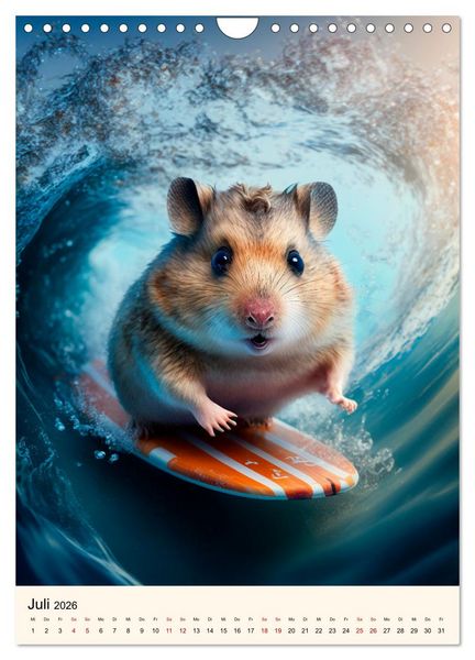 Produktbild: Was f&uuml;r ein Hamster (Wandkalender 2026 DIN A4 hoch), CALVENDO Monatskalender