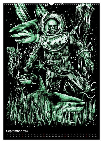 Produktbild: BLOODBOY/DARK ILLUSTRATION (Wandkalender 2026 DIN A2 hoch), CALVENDO Monatskalender