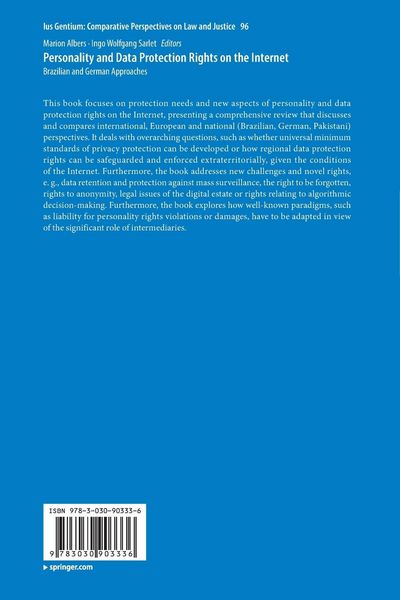 Produktbild: Personality and Data Protection Rights on the Internet