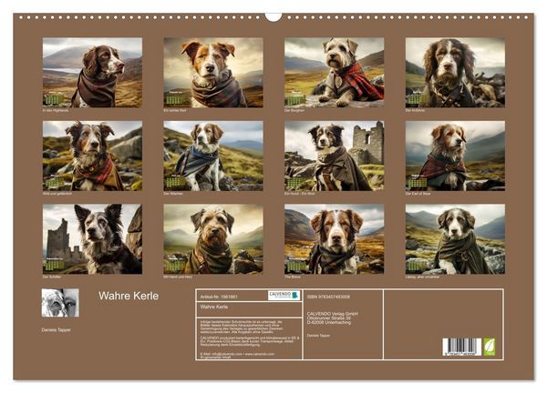 Produktbild: Wahre Kerle (Wandkalender 2026 DIN A2 quer), CALVENDO Monatskalender