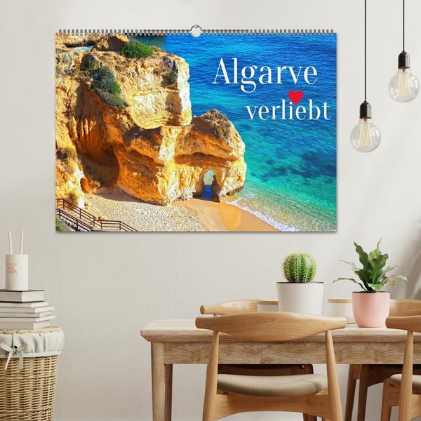 Produktbild: Algarve verliebt (Wandkalender 2026 DIN A2 quer), CALVENDO Monatskalender