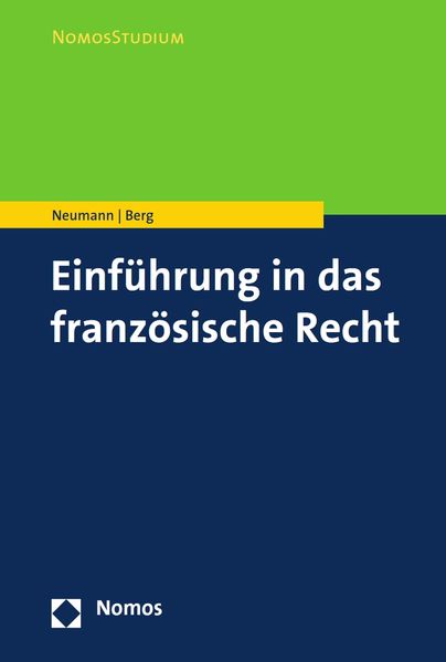 Produktbild: Einf&uuml;hrung in das franz&ouml;sische Recht