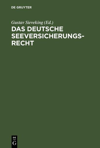 Produktbild: Das deutsche Seeversicherungsrecht