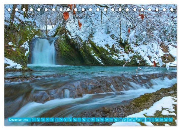 Produktbild: Rauschende Wildb&auml;che im Allg&auml;u (Tischkalender 2026 DIN A5 quer), CALVENDO Monatskalender