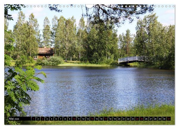 Produktbild: Sommer in Schwedens Lappland (Wandkalender 2026 DIN A3 quer), CALVENDO Monatskalender