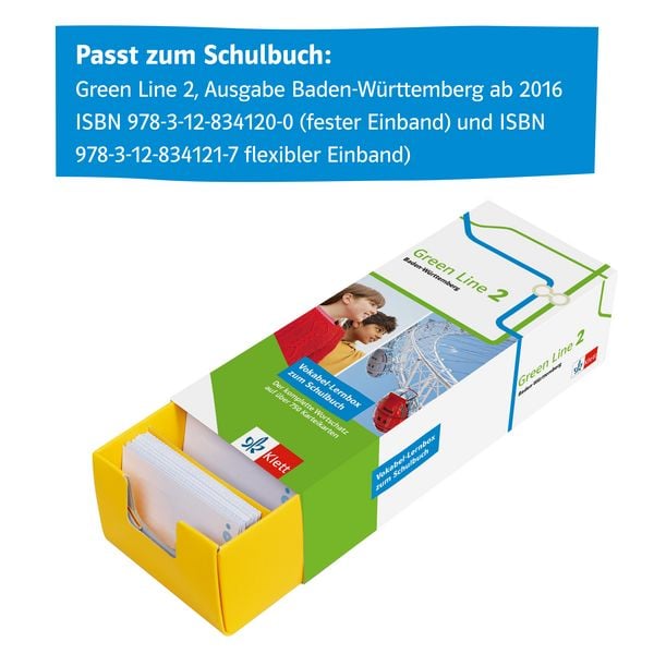 Produktbild: Green Line 2 Baden-W&uuml;rttemberg Klasse 6 Vokabel-Lernbox zum Schulbuch