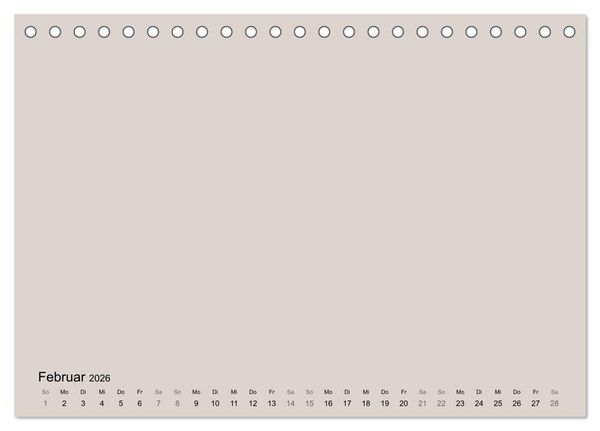 Produktbild: DIY Bastel-Kalender -Erdige Pastell Farben- Zum Selbstgestalten (Tischkalender 2026 DIN A5 quer), CALVENDO Monatskalender