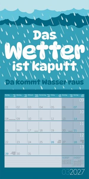 Produktbild: Einspruch Kalender 2027 - 30x30 - Art12