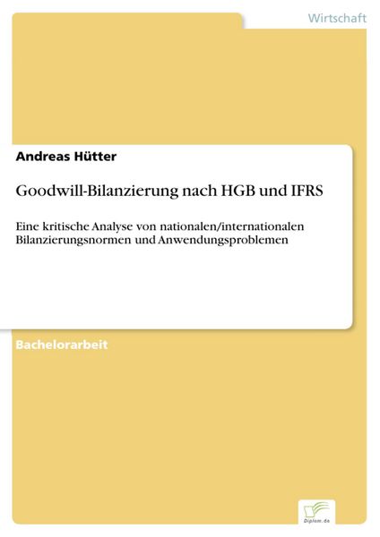 Produktbild: Goodwill-Bilanzierung nach HGB und IFRS