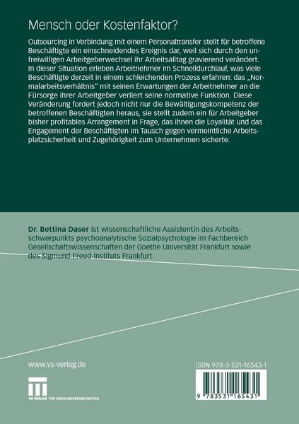 Produktbild: Mensch oder Kostenfaktor?
