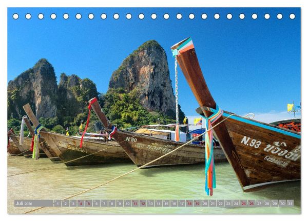 Produktbild: S&uuml;dostasien - Thailand, Vietnam, Kambodscha, Myanmar, Laos (Tischkalender 2026 DIN A5 quer), CALVENDO Monatskalender