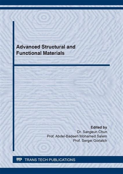 Produktbild: Advanced Structural and Functional Materials