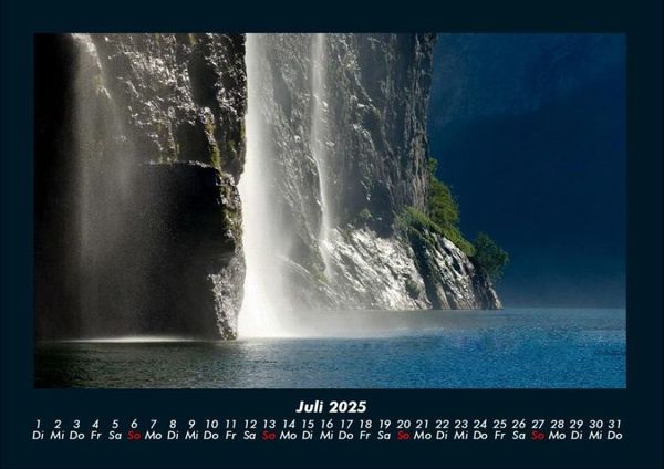 Produktbild: Wasserf&auml;lle 2025 Fotokalender DIN A4