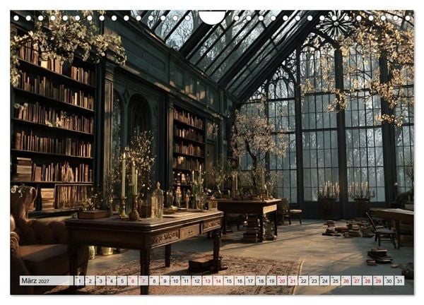 Produktbild: Geheime Bibliotheken der alten Welt (Wandkalender 2027 DIN A4 quer), CALVENDO Monatskalender