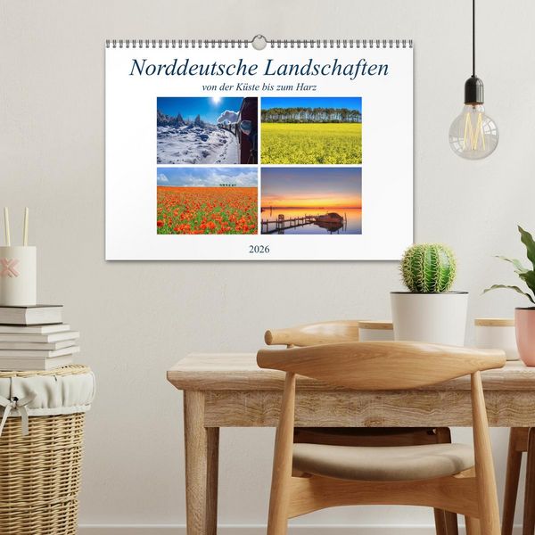 Produktbild: Norddeutsche Landschaften (Wandkalender 2026 DIN A3 quer), CALVENDO Monatskalender