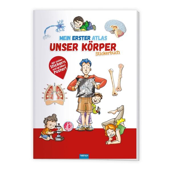 Produktbild: Tr&ouml;tsch Stickerbuch Mein erster Atlas Unser K&ouml;rper