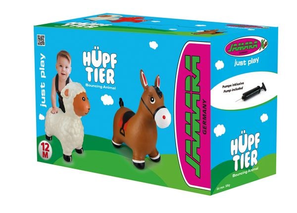 Produktbild: Jamara H&uuml;pftier Schaf wei&szlig; mit Pumpe