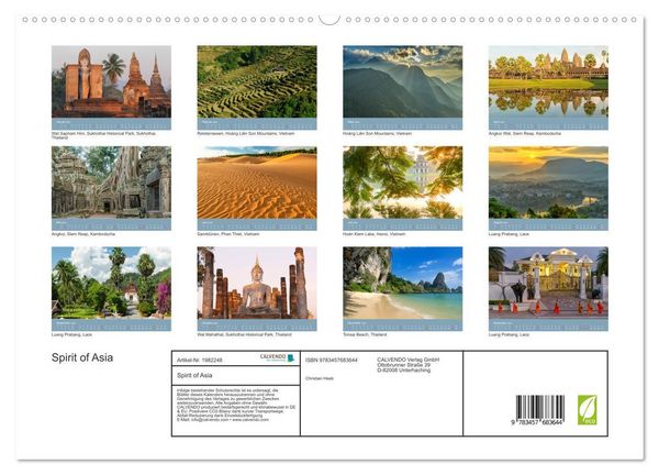 Produktbild: Spirit of Asia (hochwertiger Premium Wandkalender 2026 DIN A2 quer), Kunstdruck in Hochglanz