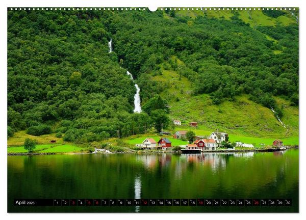 Produktbild: Norwegen - Im Land der Sagen, Mythen und Trolle (hochwertiger Premium Wandkalender 2026 DIN A2 quer), Kunstdruck in Hochglanz