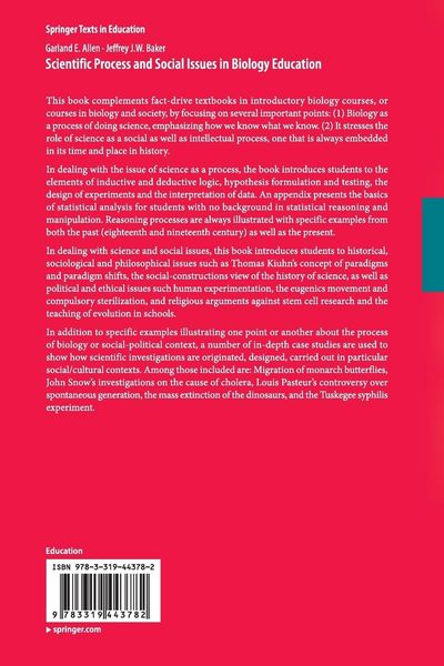 Produktbild: Scientific Process and Social Issues in Biology Education