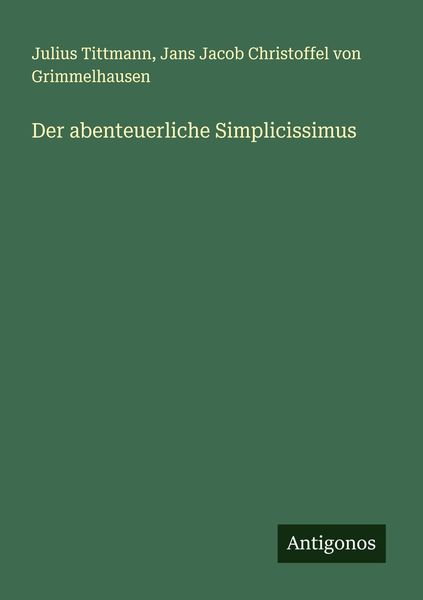 Produktbild: Der abenteuerliche Simplicissimus
