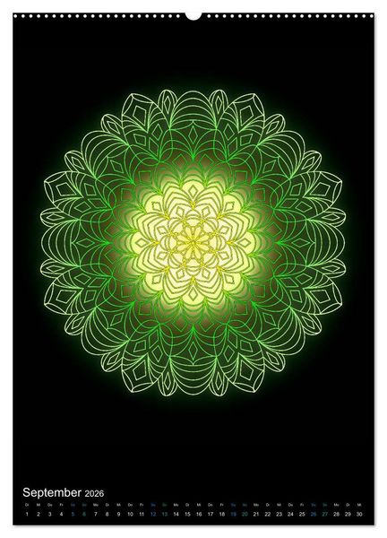 Produktbild: Mandala-Kalender 2026 (hochwertiger Premium Wandkalender 2026 DIN A2 hoch), Kunstdruck in Hochglanz