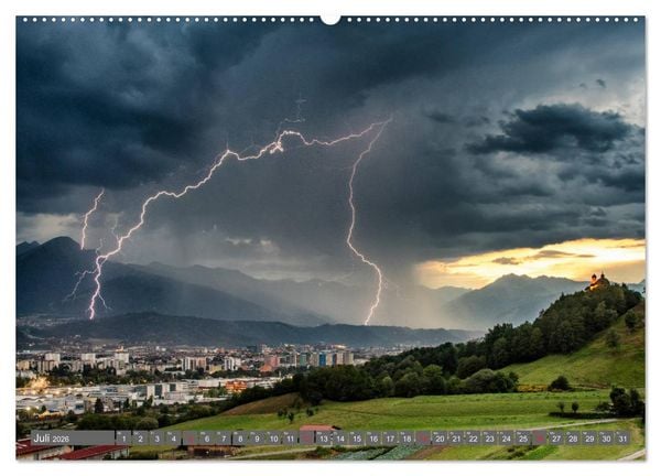 Produktbild: Blitz & Donner (hochwertiger Premium Wandkalender 2026 DIN A2 quer), Kunstdruck in Hochglanz