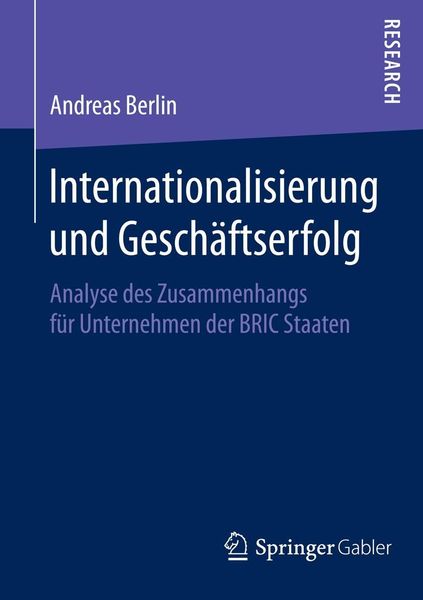 Produktbild: Internationalisierung und Gesch&auml;ftserfolg