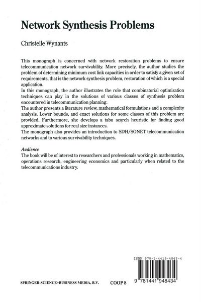 Produktbild: Network Synthesis Problems