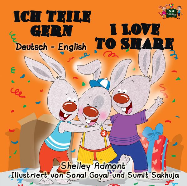 Produktbild: Ich teile gern I Love to Share (Bilingual German Children's Book)