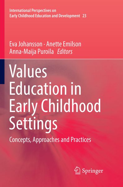 Produktbild: Values Education in Early Childhood Settings