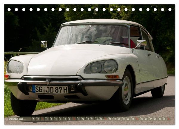 Produktbild: Citro&euml;n DS - G&ouml;ttin in wei&szlig; (Tischkalender 2025 DIN A5 quer), CALVENDO Monatskalender