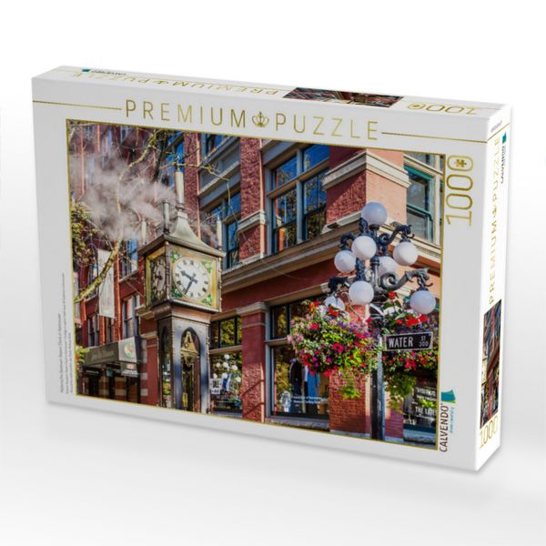 Produktbild: CALVENDO Puzzle Historische Gastown Steam Clock in Vancouver | 1000 Teile Lege-Gr&ouml;&szlig;e 64x48cm Foto-Puzzle f&uuml;r gl&uuml;ckliche Stunden