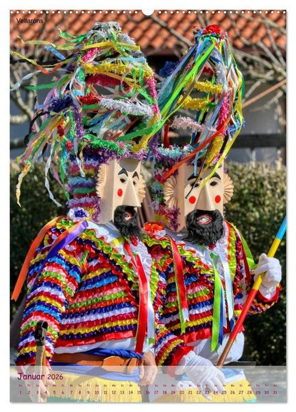 Produktbild: Karneval in Galicien (hochwertiger Premium Wandkalender 2026 DIN A2 hoch), Kunstdruck in Hochglanz